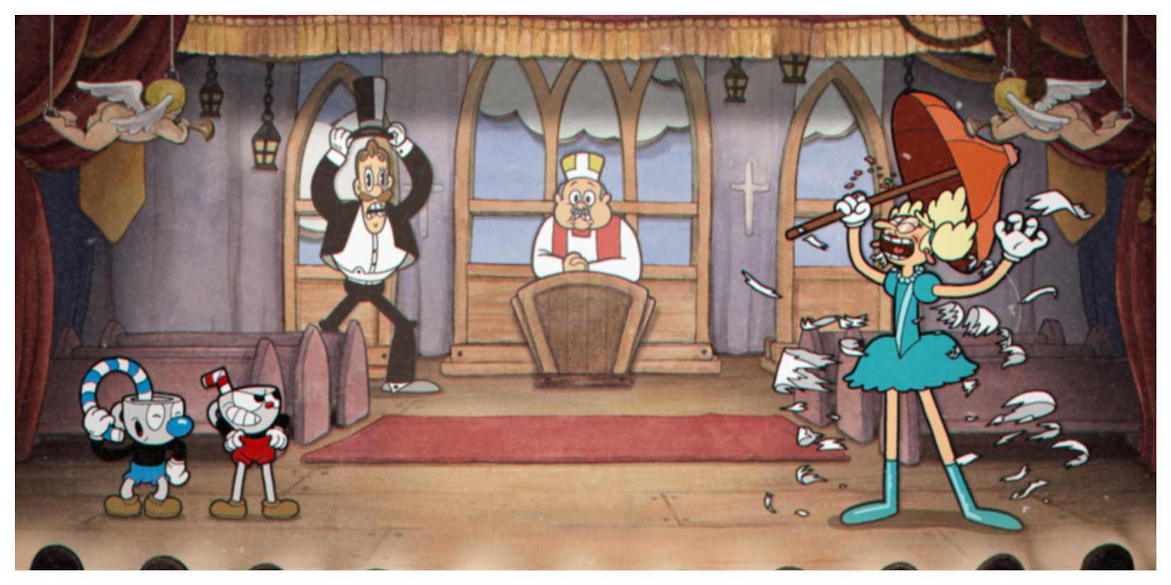 Cuphead - Steam Screenshot (A Boss Fight)