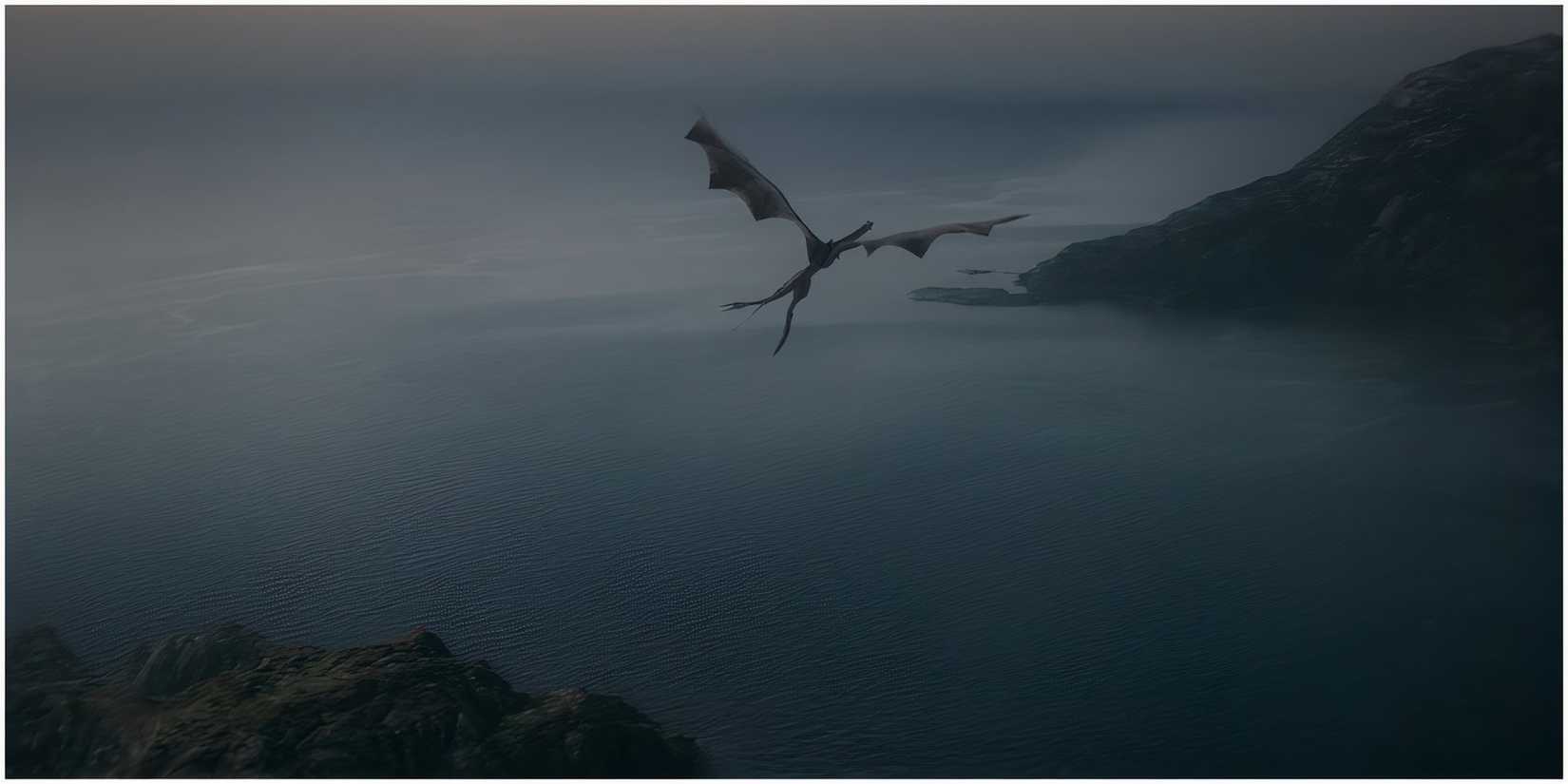 Daemon departs for Harrenhal atop Caraxes in House of the Dragon.