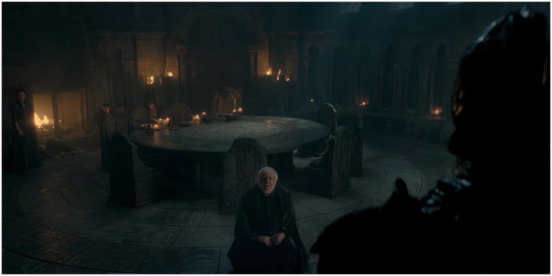 Daemon Alys Rivers and the Strongs at Harrenhal in House of the Dragon.