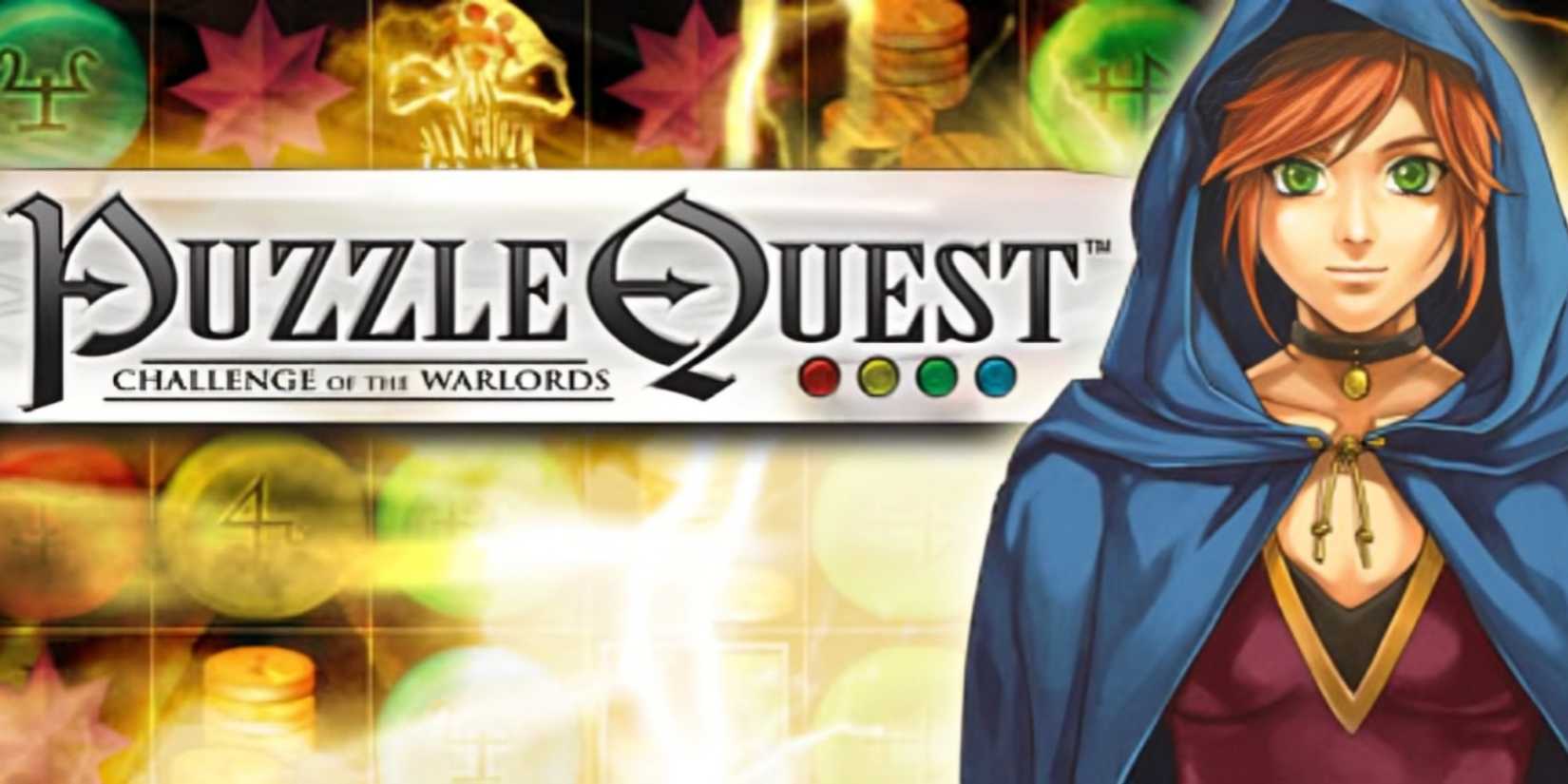 Main cover art of the game Puzzle Quest.