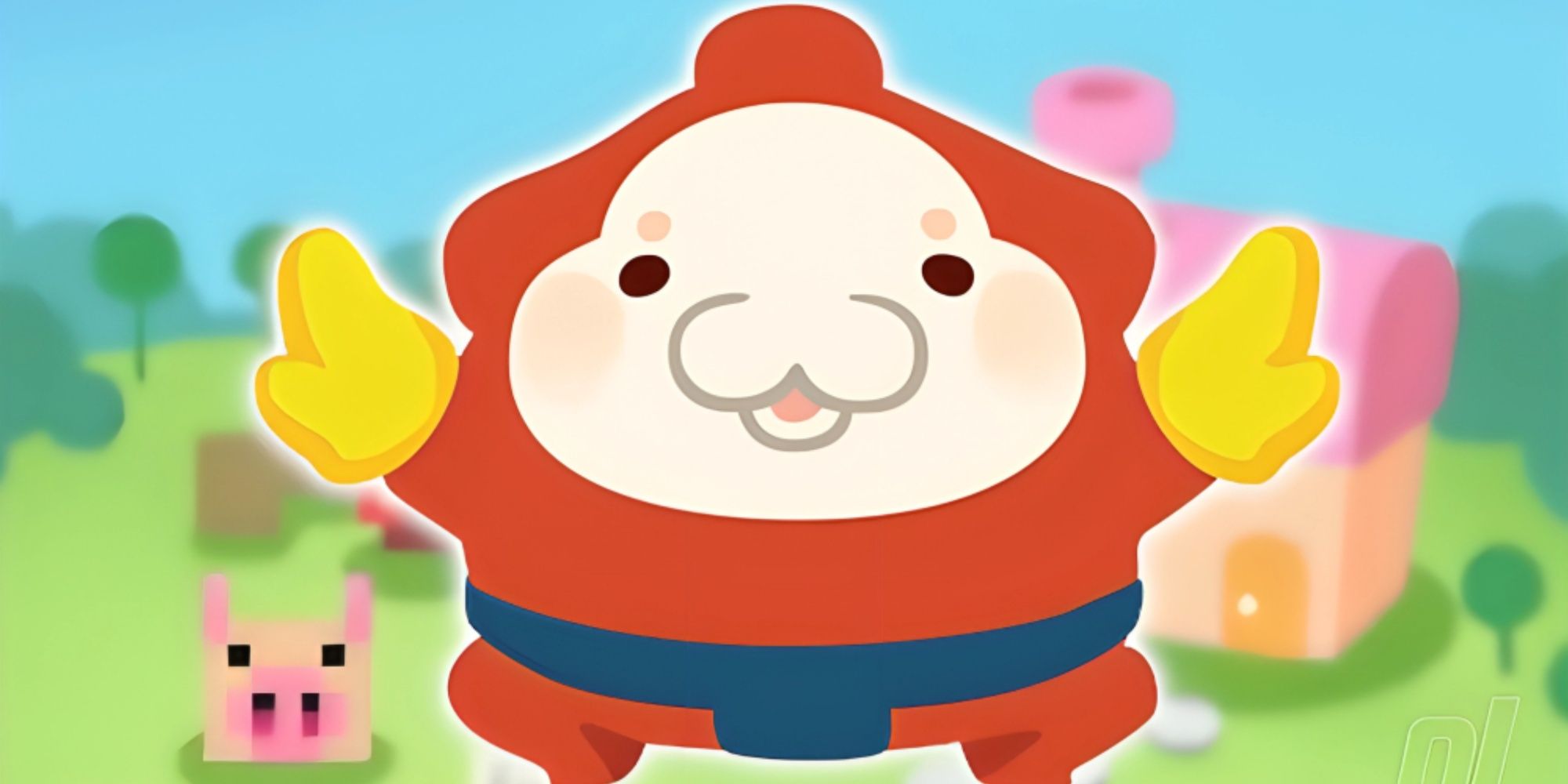 Closeup shot of the main playable character, Mallo, from Pushmo.