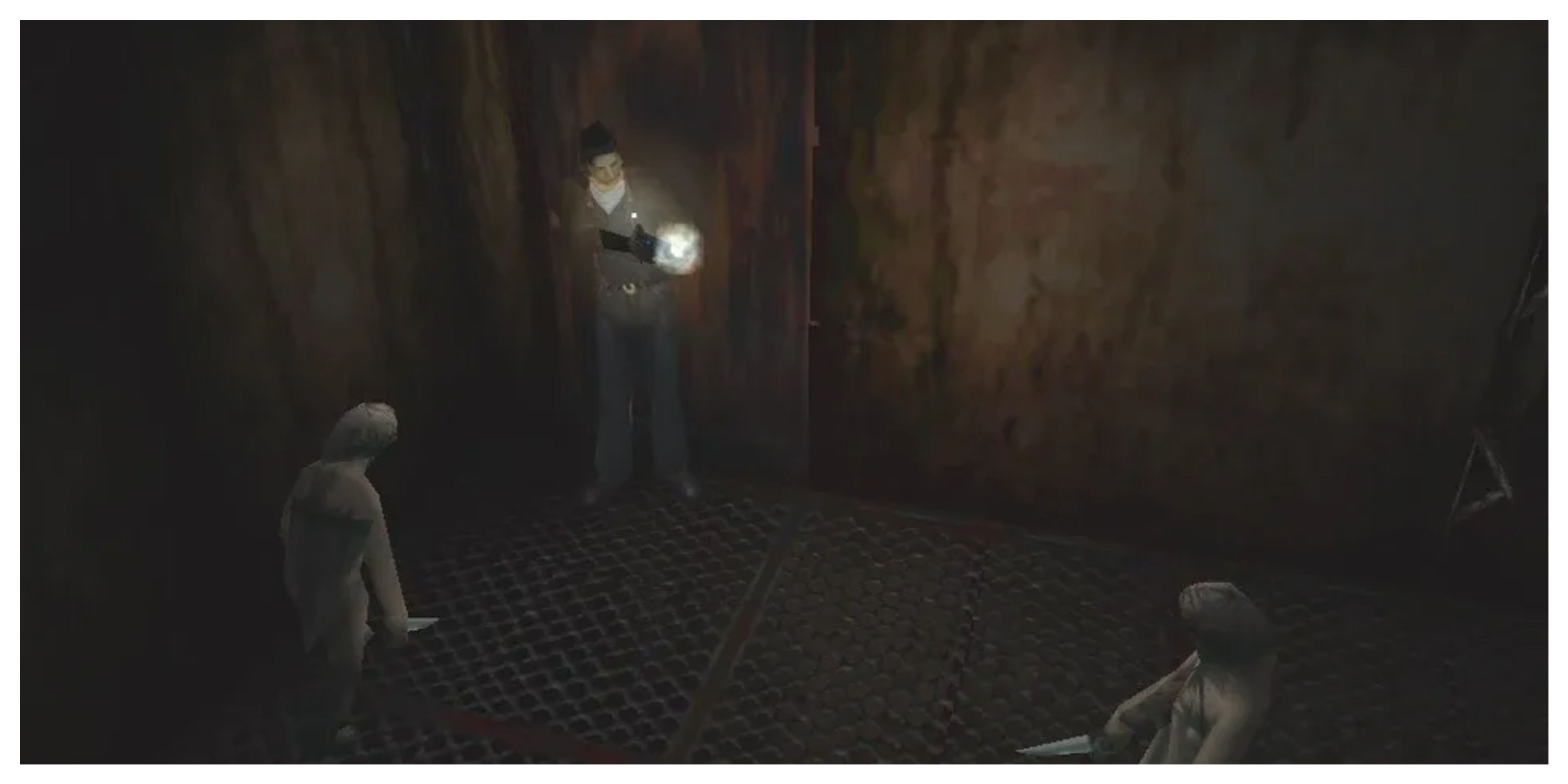 Silent Hill - IGDB Screenshot (Shooting Enemies)