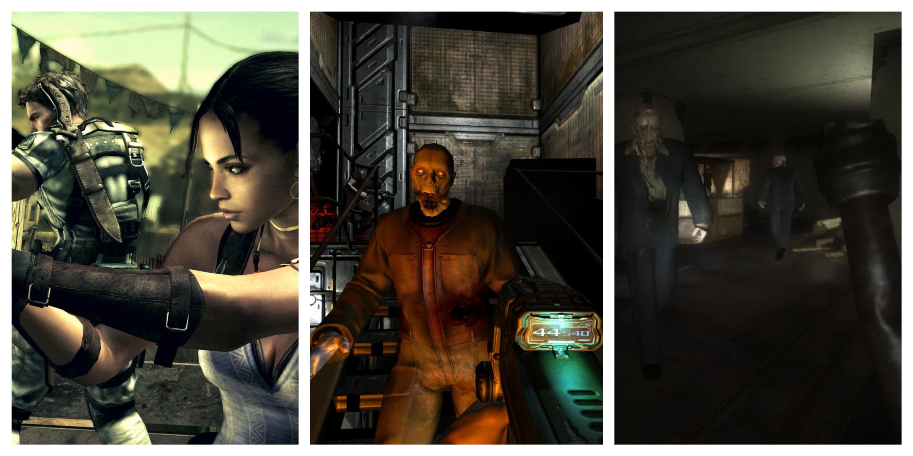 A Split Image Of Combat-Focused Horror Games