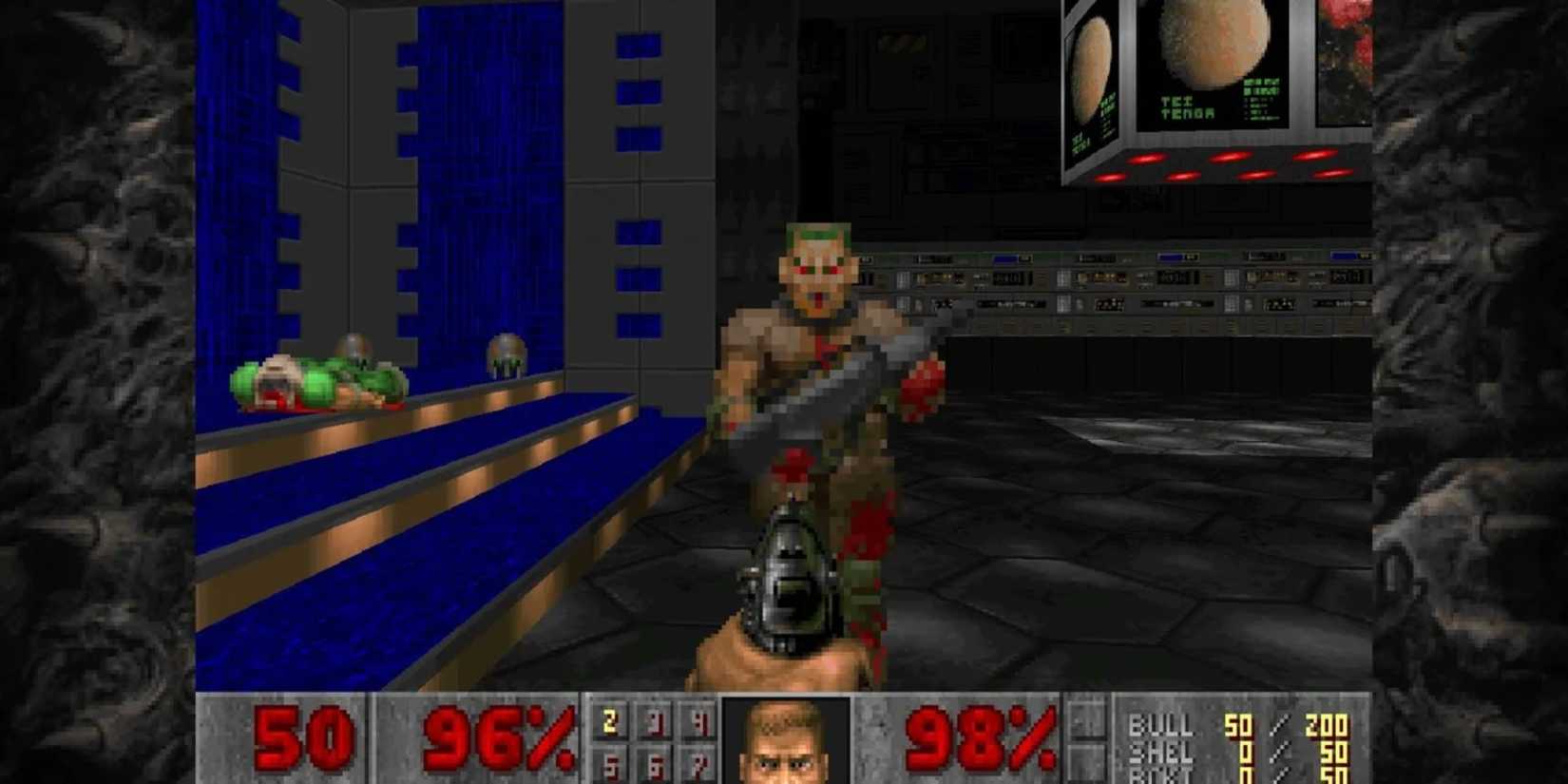 gameplay from the Doom 2019 remaster