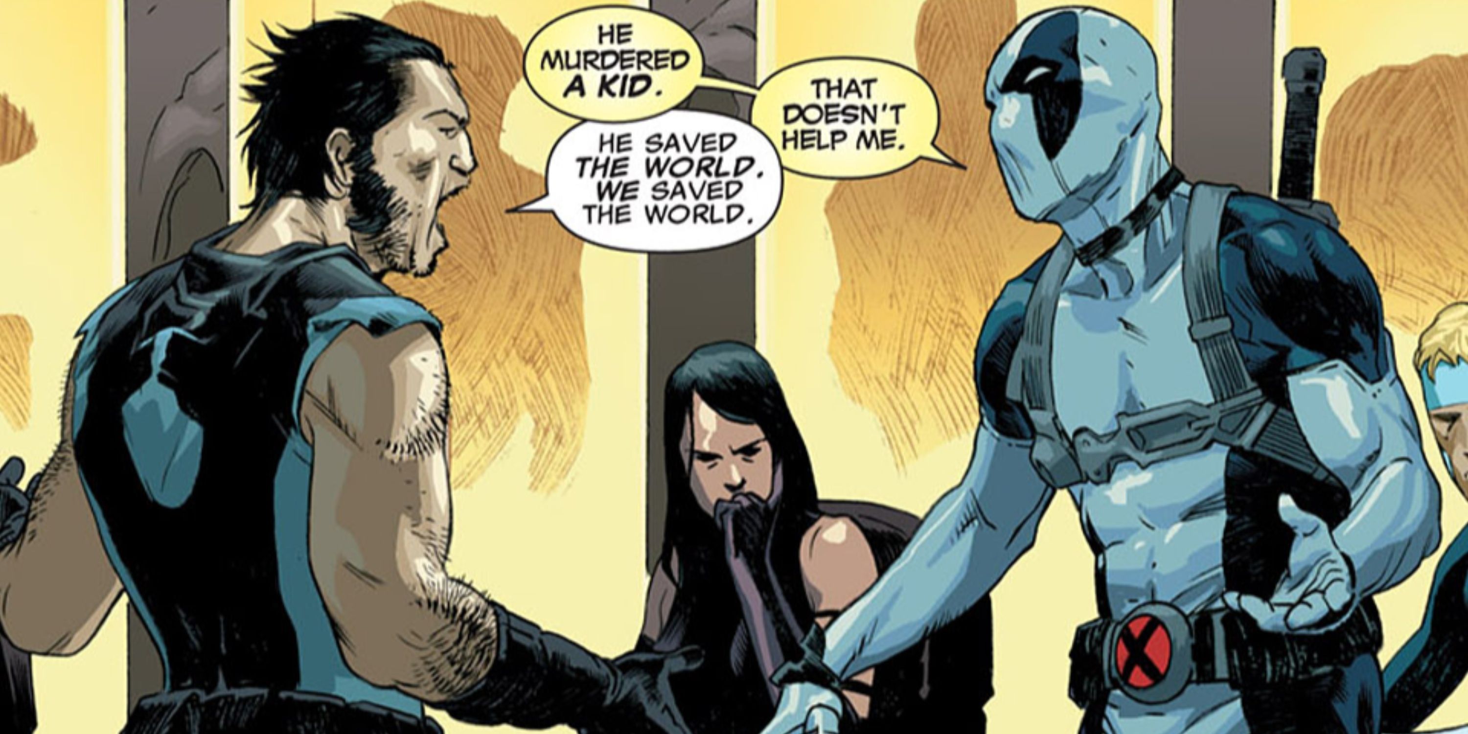 wolverine and deadpool arguing