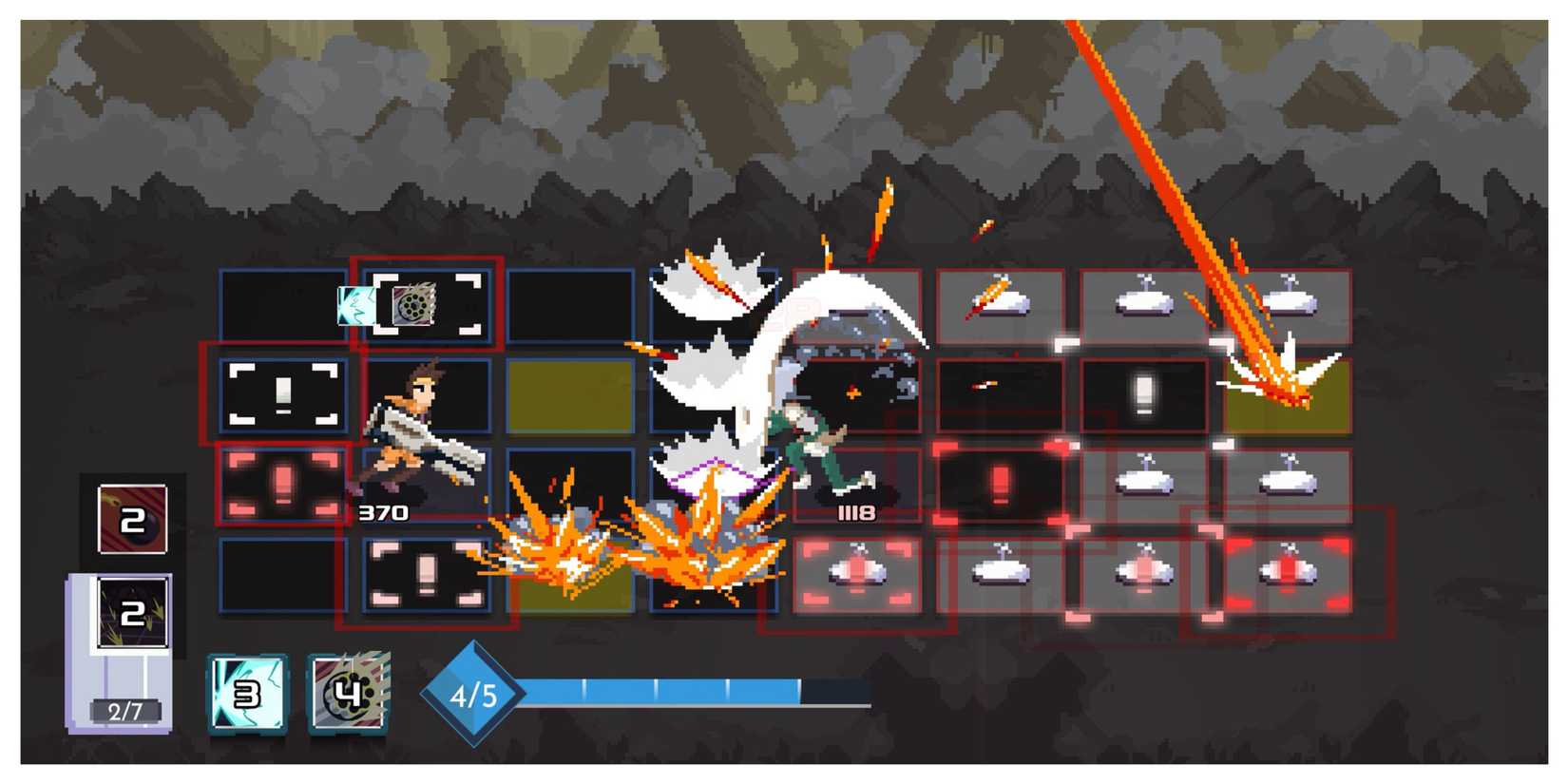 One Step From Eden - Steam Screenshot (Dodging Enemy Attacks)