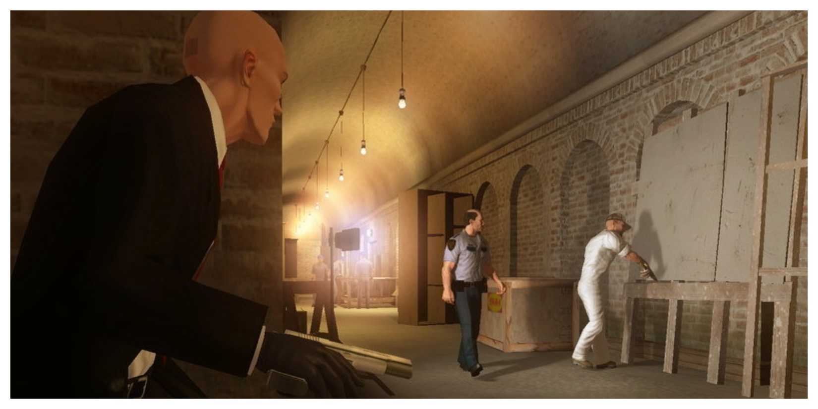 Hitman: Blood Money - Steam Screenshot (Agent 47 Sneaking)