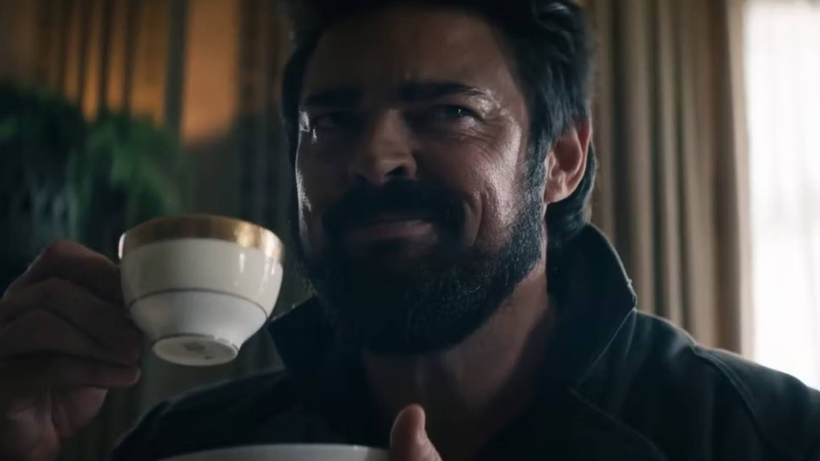 Billy Butcher drinking tea in The Boys