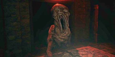 10 Most Disturbing Body Horror Enemies in Gaming The Large deformed baby attacks the player