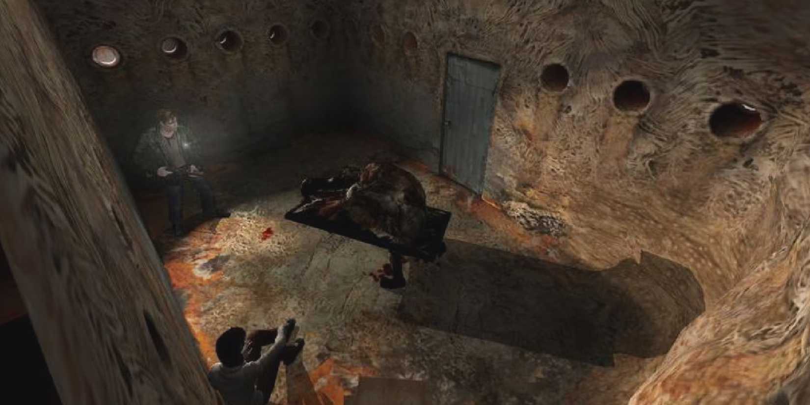 10 Most Disturbing Body Horror Enemies in Gaming Player fights with Abstract Daddy in a small room