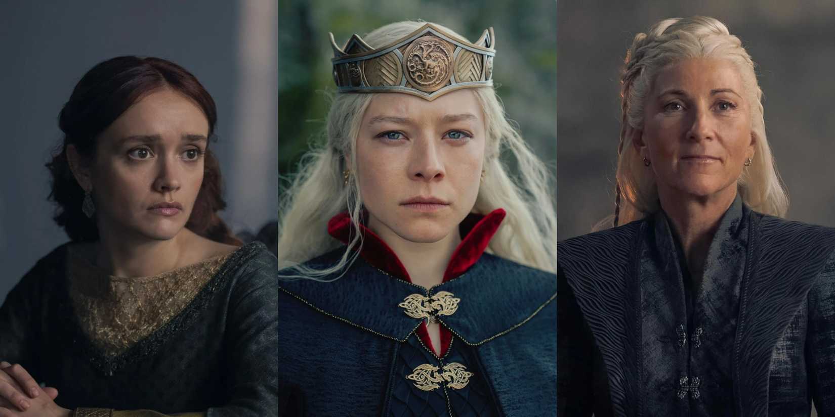Alicent, Rhaenyra and Rhaenys in House of the Dragon