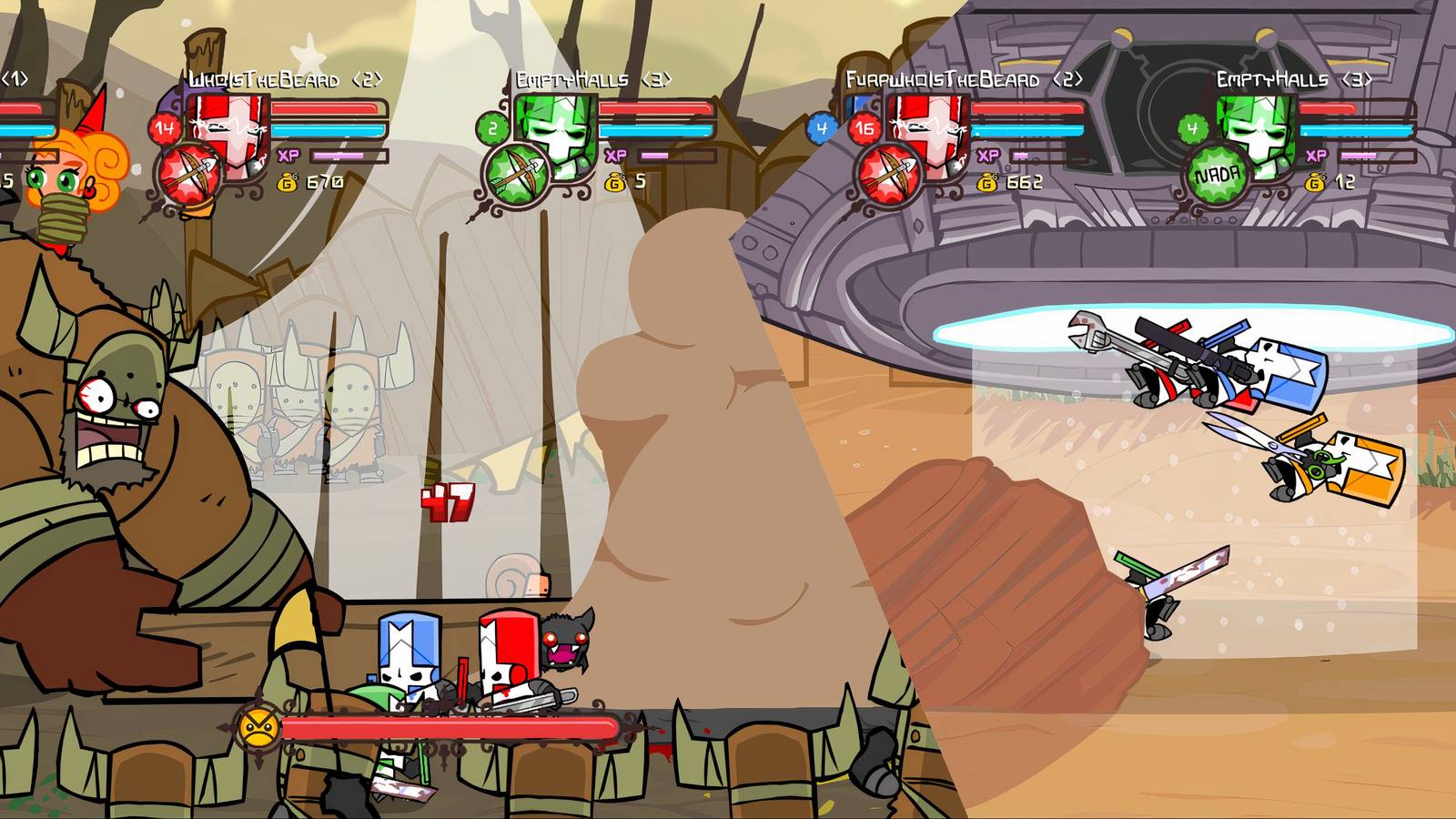 Castle Crashers - Fastest Ways To Farm XP Gameplay Stills