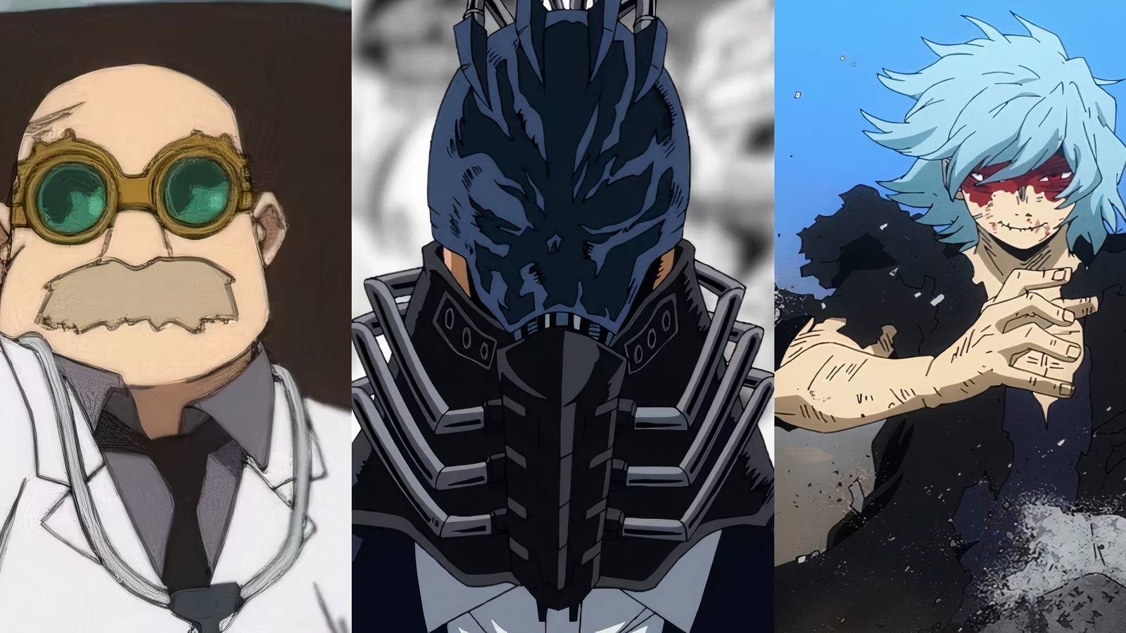 Kyudai Garaki, Al For One and Shigaraki, most evil villains in My Hero Academia