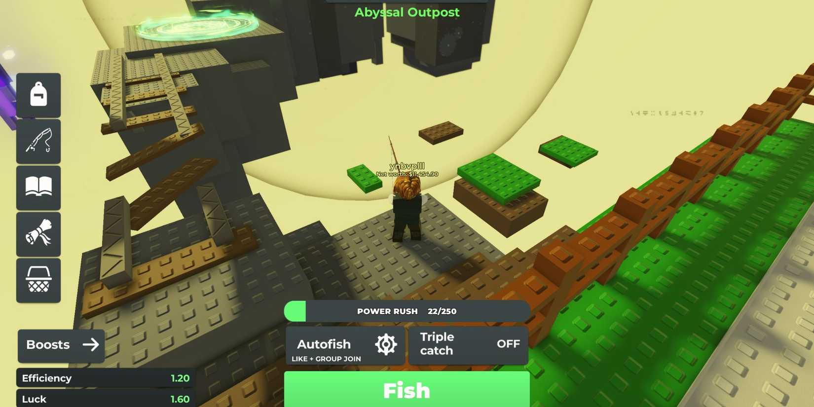 Void Fishing character