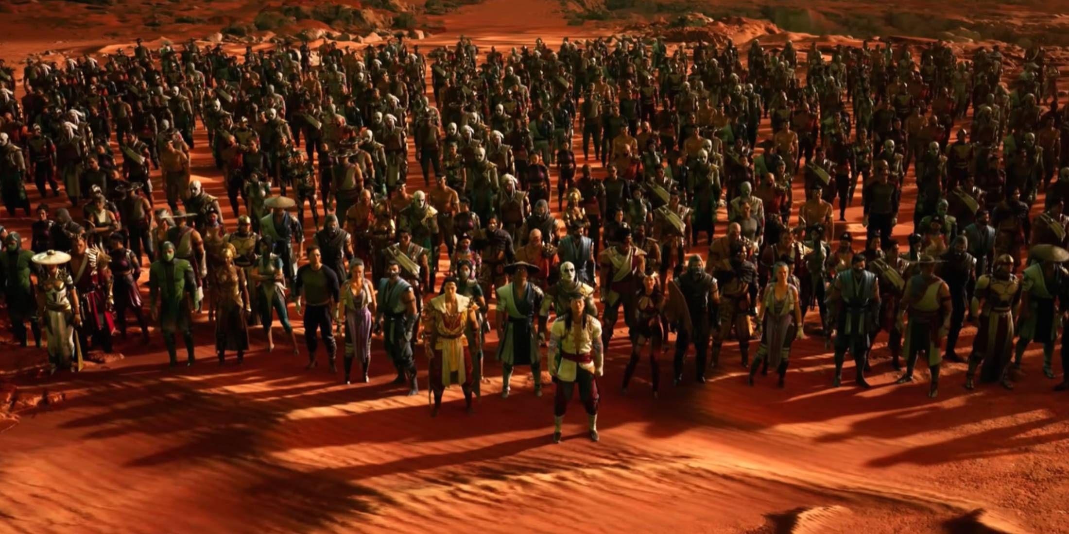 Liu Kang's army of heroes from Mortal Kombat 1
