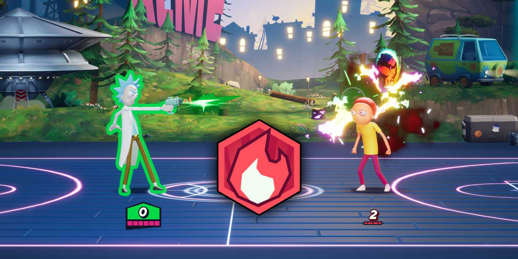 Multiversus - Rich Sanchez Thats Flammable Doc Perk