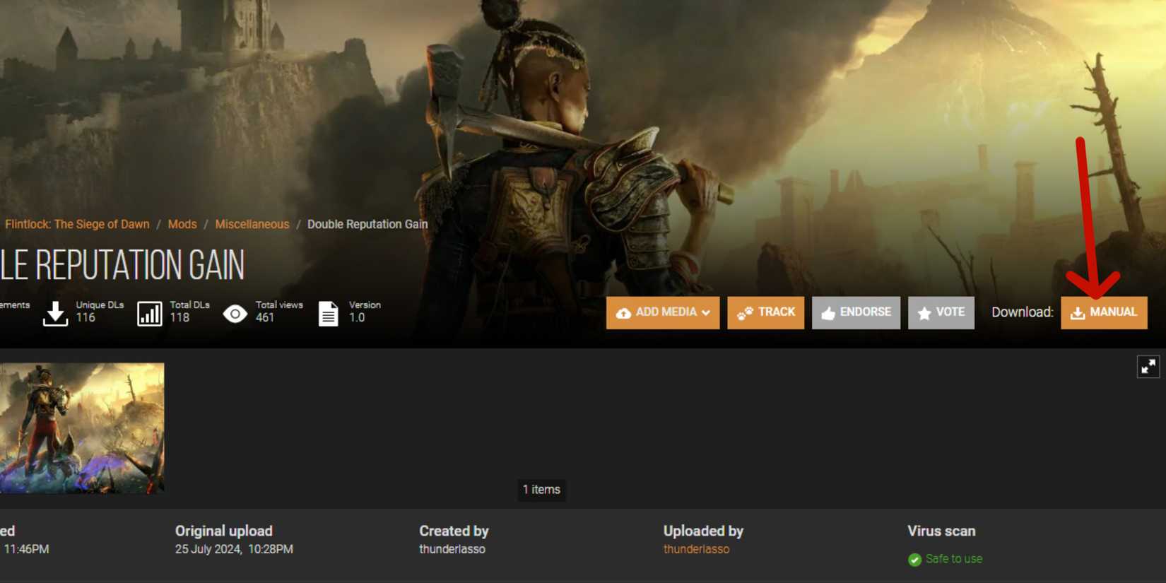 nexus mods download button