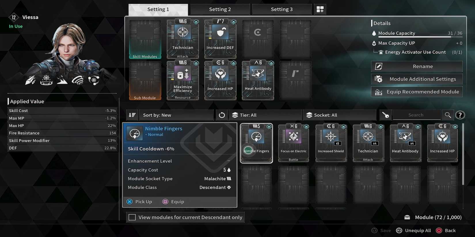 Nimble Fingers Module in The First Descendant