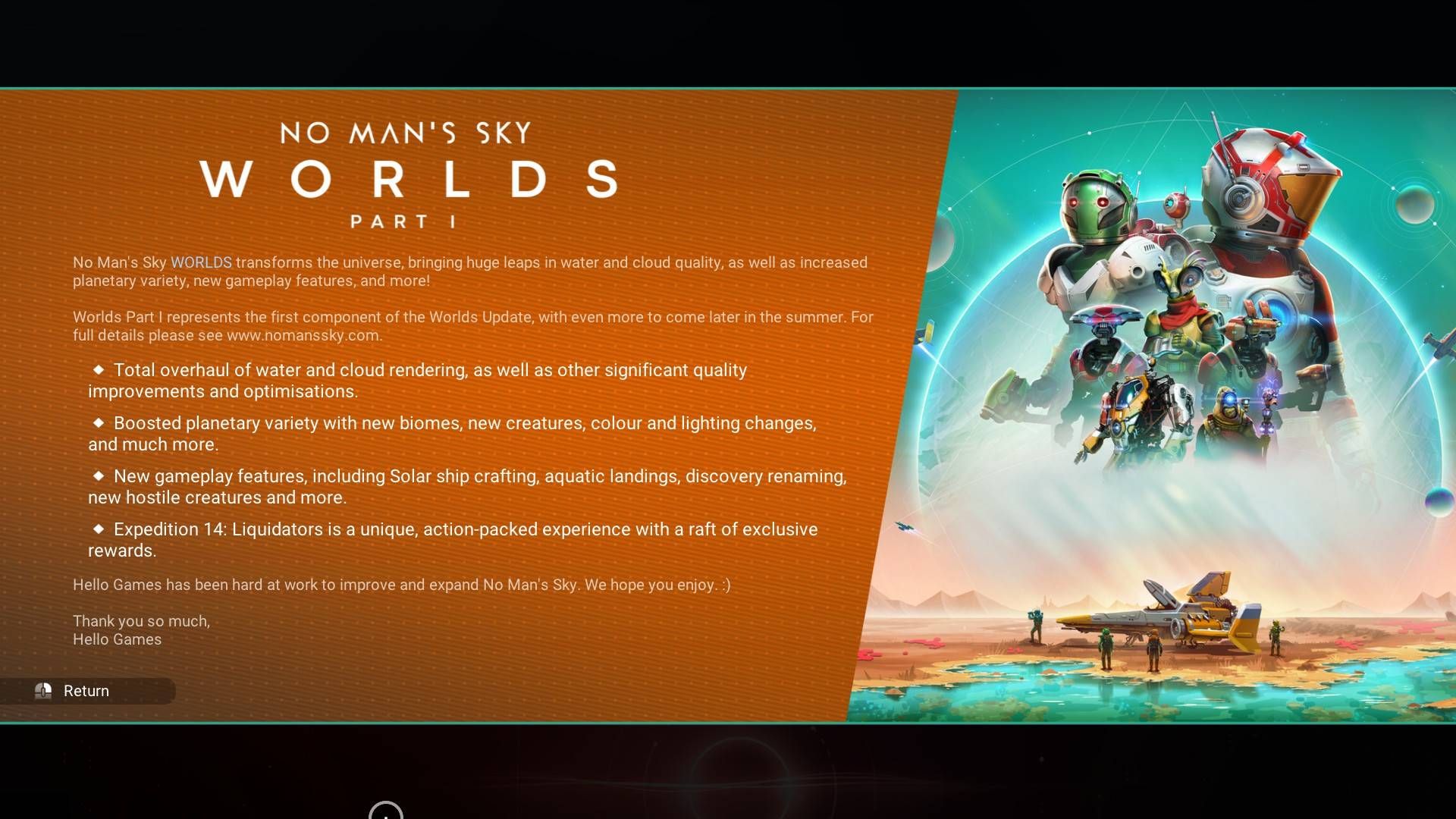 What's New in No Man's Sky's Worlds Part 1 Update