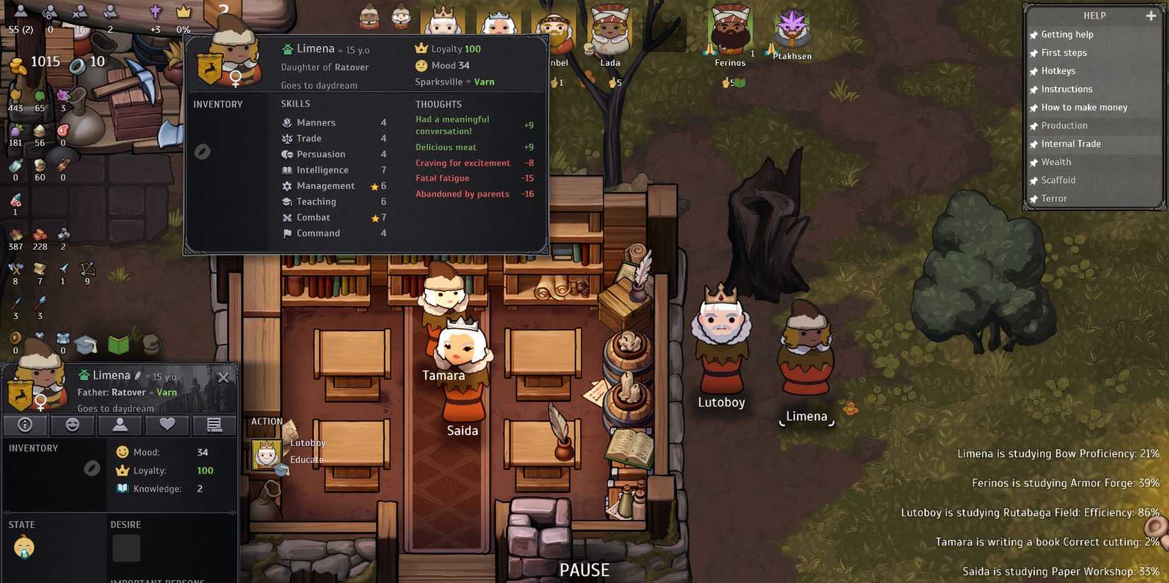 Norland King with 3 daughters