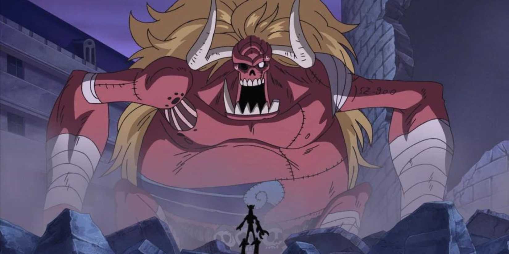 Oars is visibly dissapointed that the Straw Hat Pirates didn't complete their Pirate Docking.