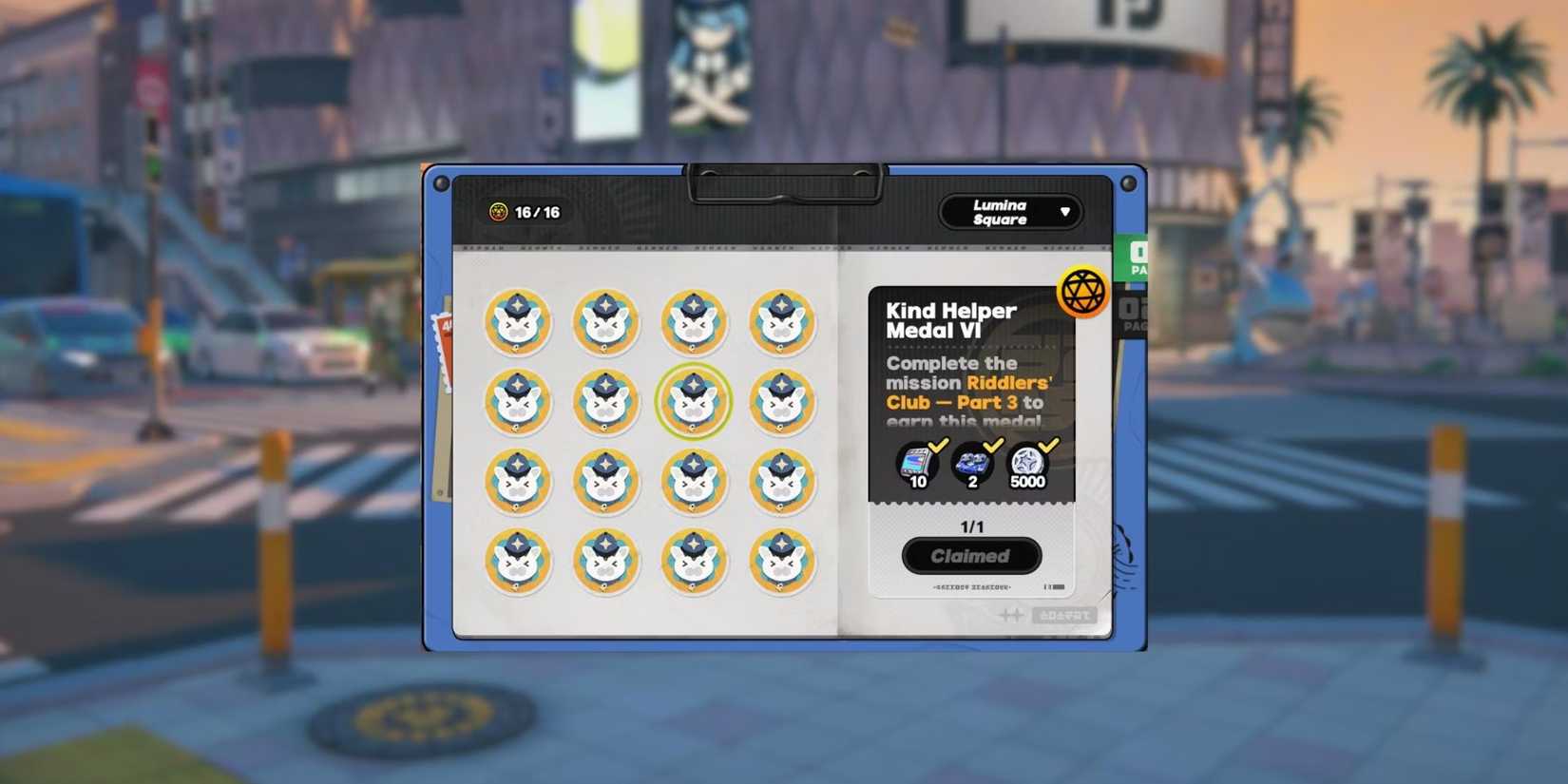 Officer Mewmew Missions In Lumina Square in Zenless Zone Zero