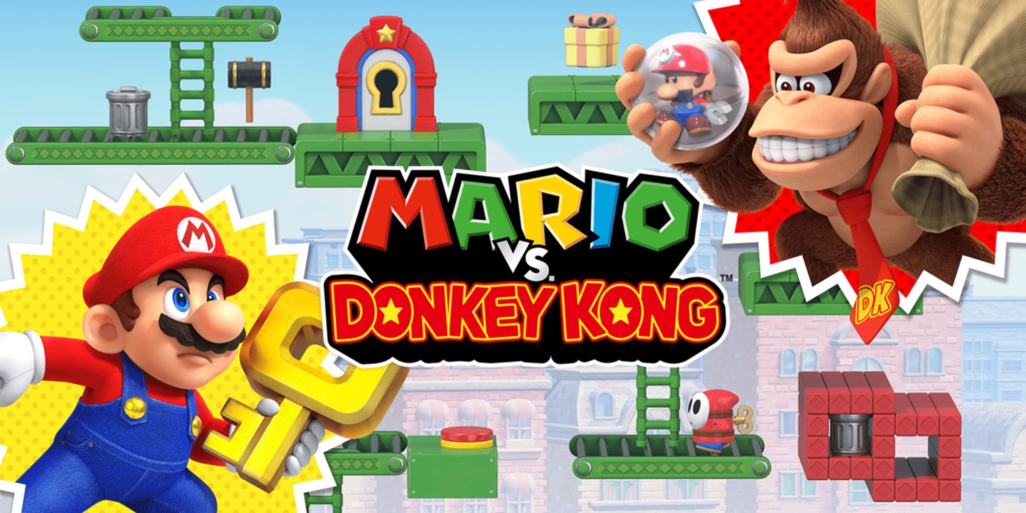 Official artwork of the Mario vs Donkey Kong remake.