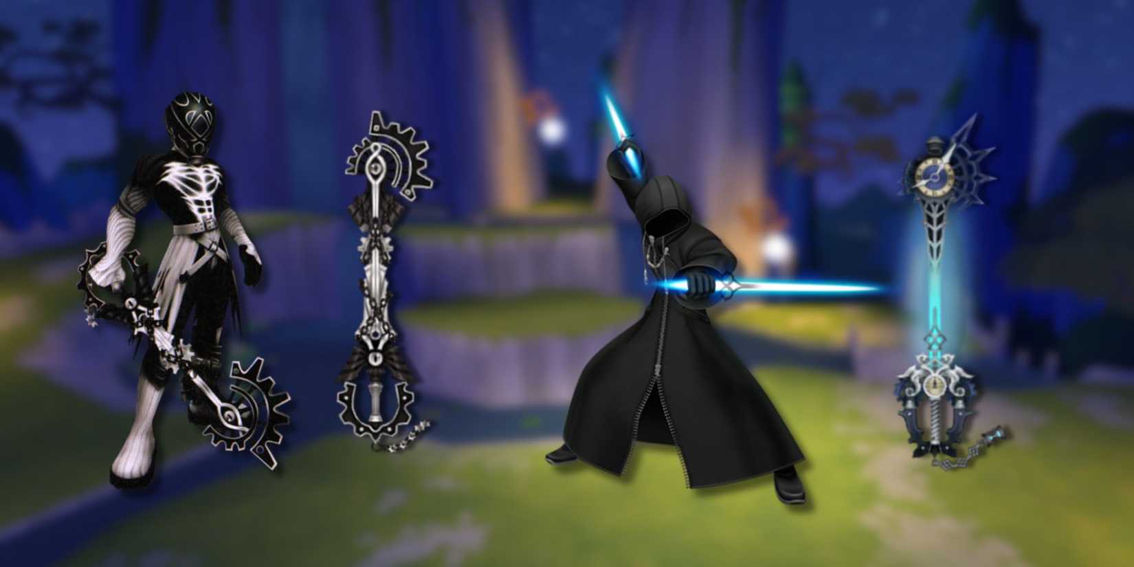 Official renders of Vanitas Remnant with Void Gear and Mysterious Figure with No Name.