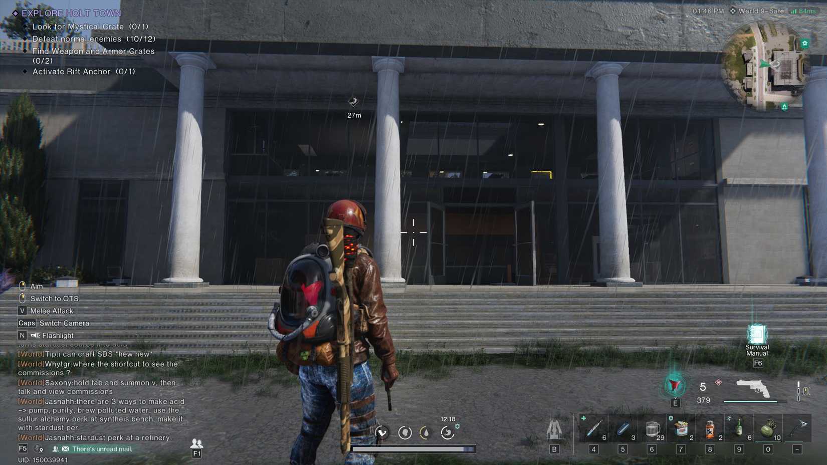 once human explore holt town