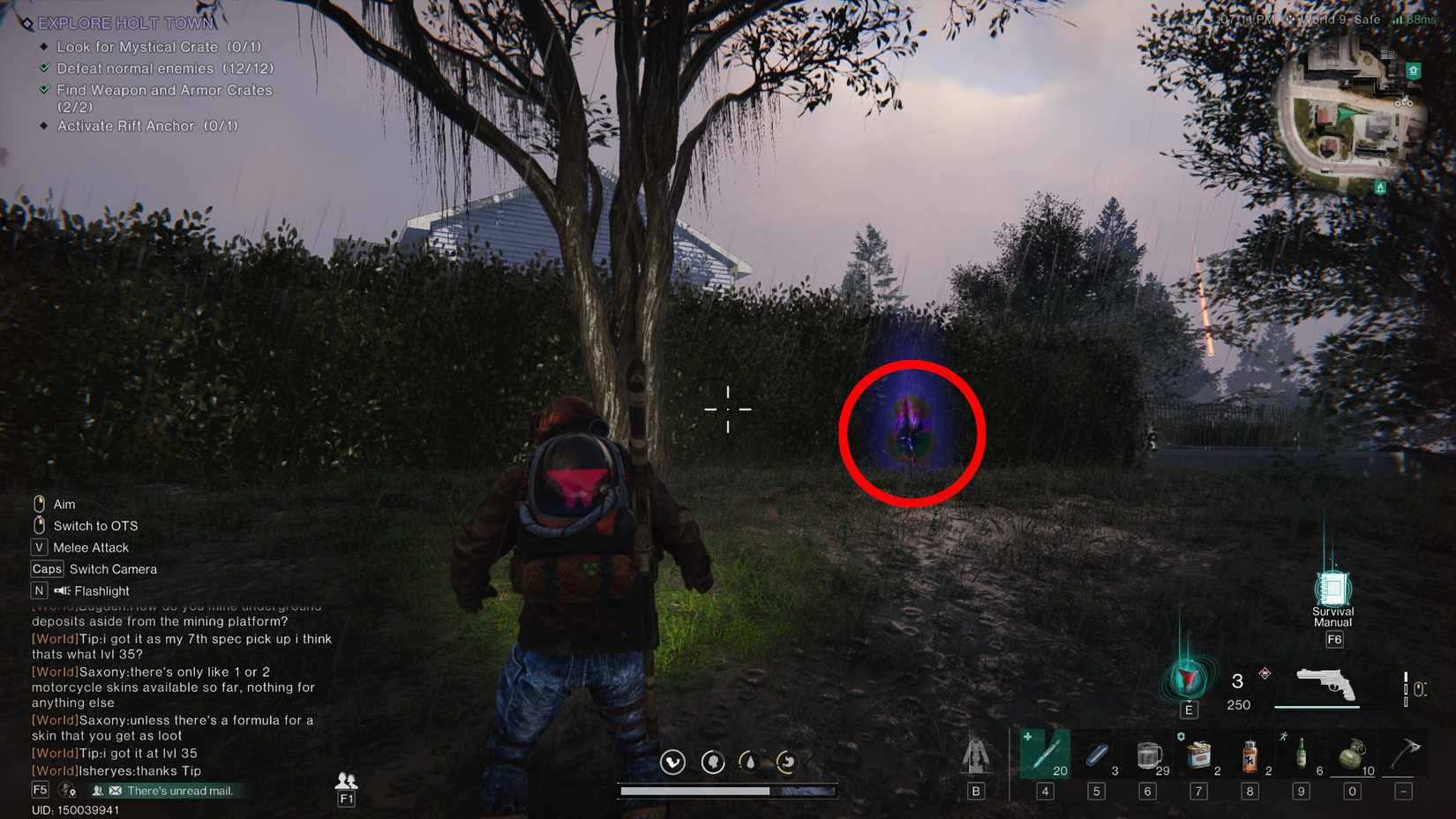 once human explore holt town