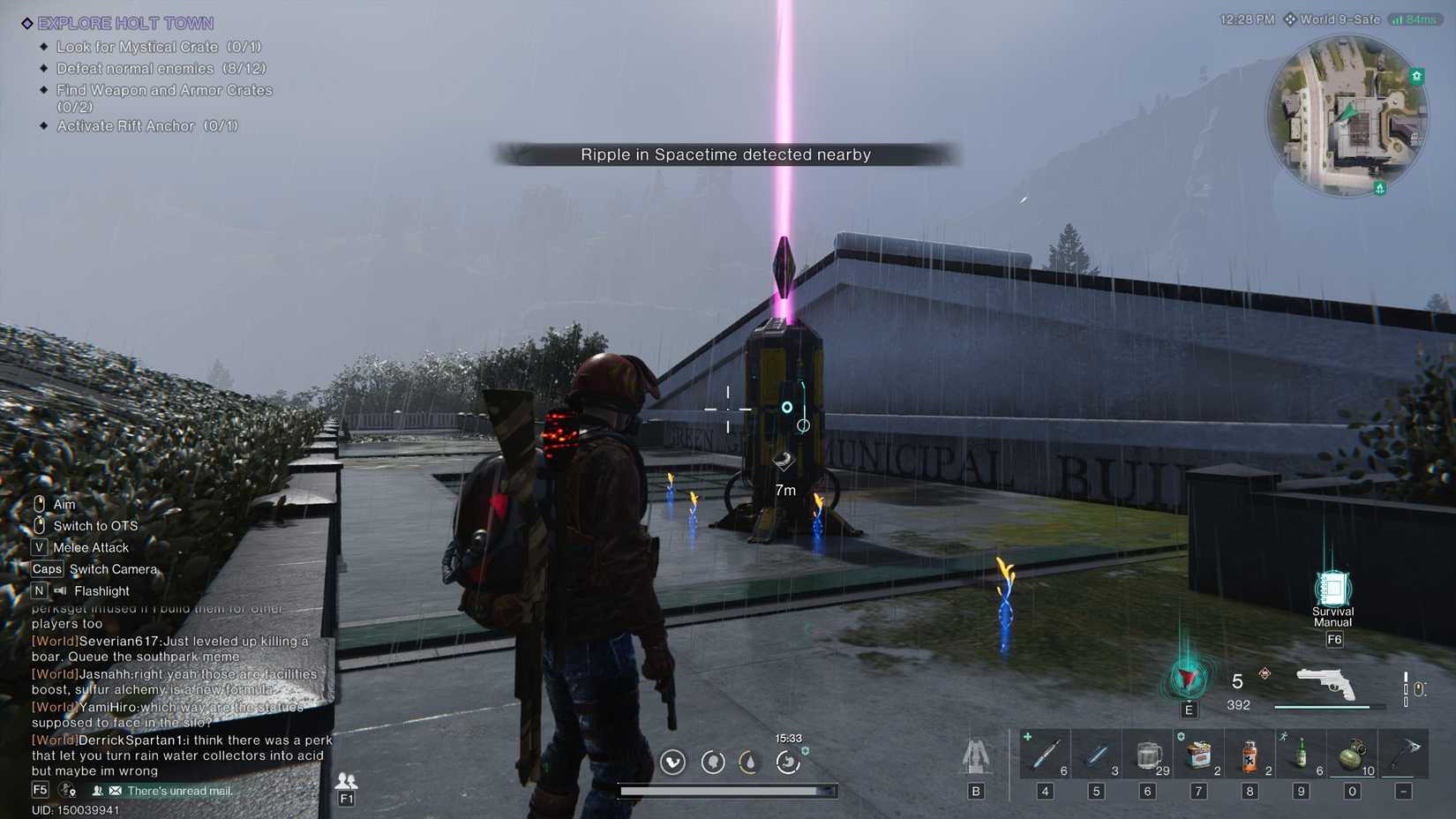 once human explore holt town