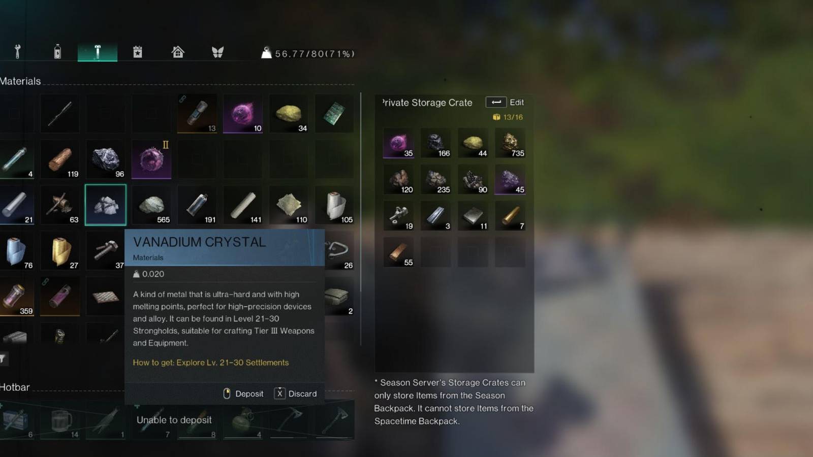 Once Human Vanadium Crystal