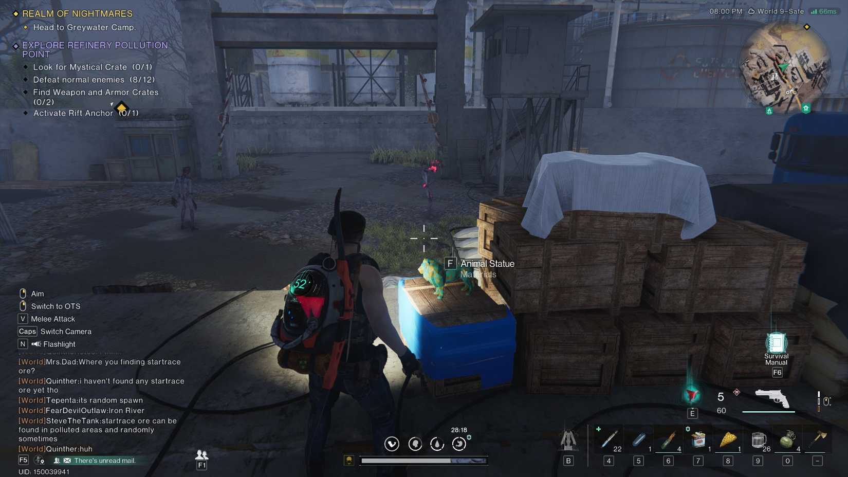 once human refinery pollution point animal statue