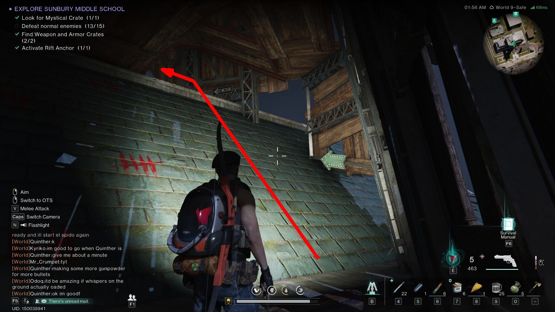 Once Human: Explore Sunbury Middle School Guide (Mystical, Weapon