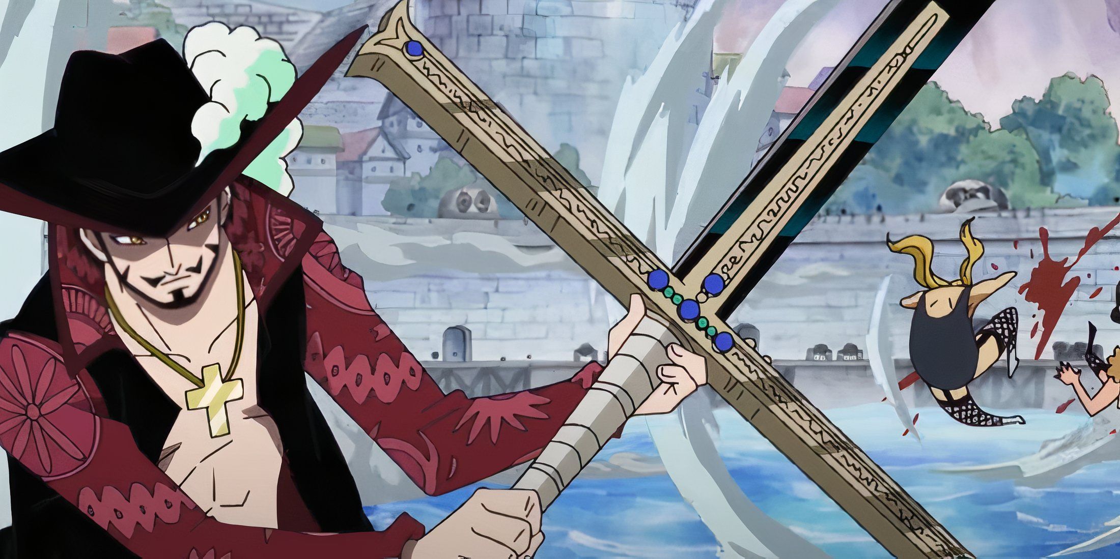 One Piece Dracule Mihawk Yoru Marineford