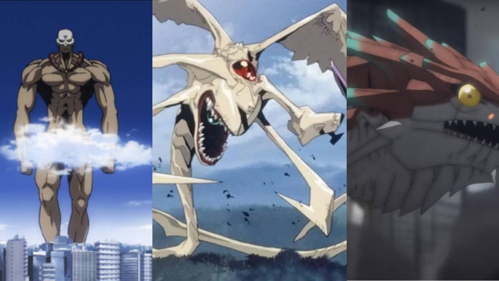 One Punch Man Giant Monster, Neon Genesis Evangelion Angel, Kaiju Nº 8 Philinosoma