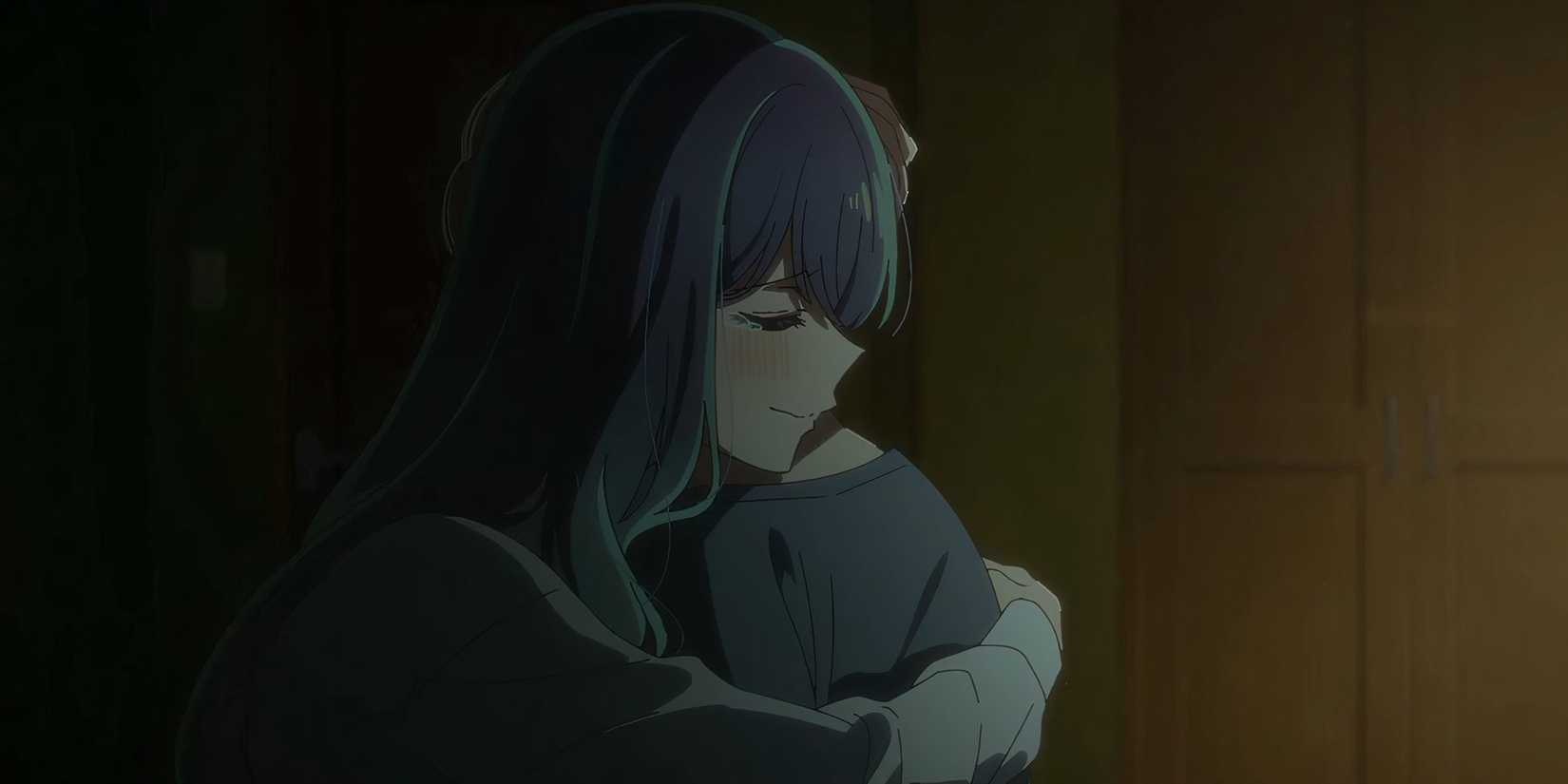 Oshi no Ko S2E4 Akane hugs Aqua