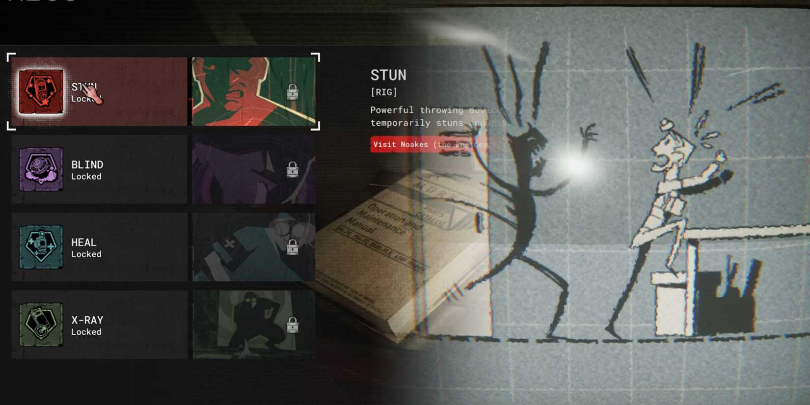 Outlast Trials rig unlock screen