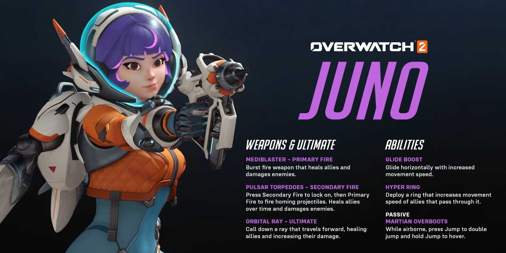overwatch 2 juno space ranger abilities