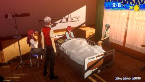 Persona 3 Reload P3R september 8 chidori hospital bed