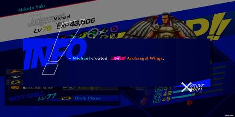 The Player Getting The Archangel Wings From Michael 