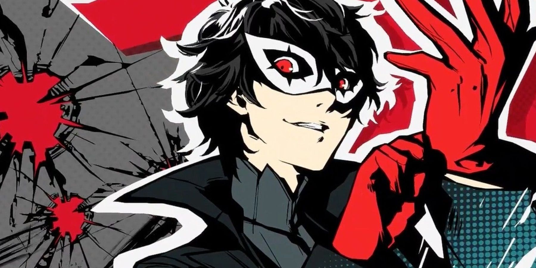 Joker adjusting his glove in Persona 5 