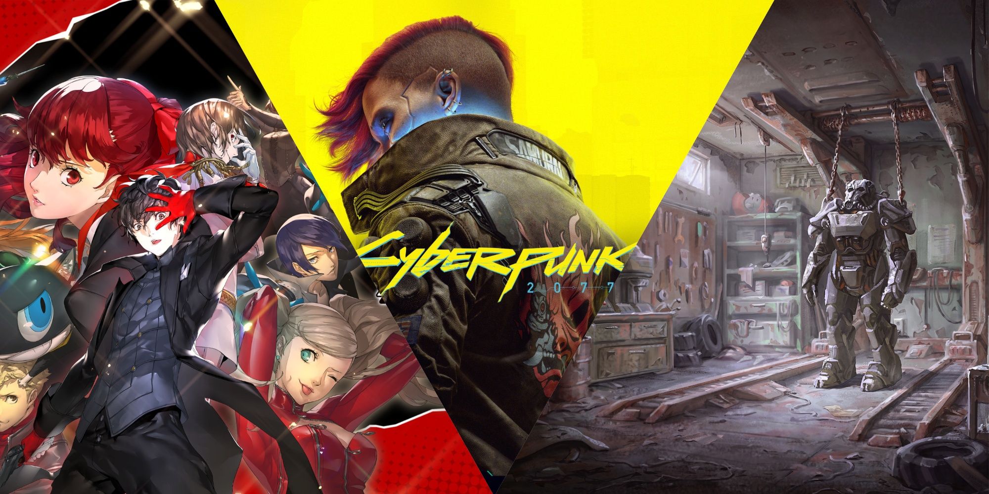 Persona 5 Royal, Cyberpunk 2077 and Fallout 4