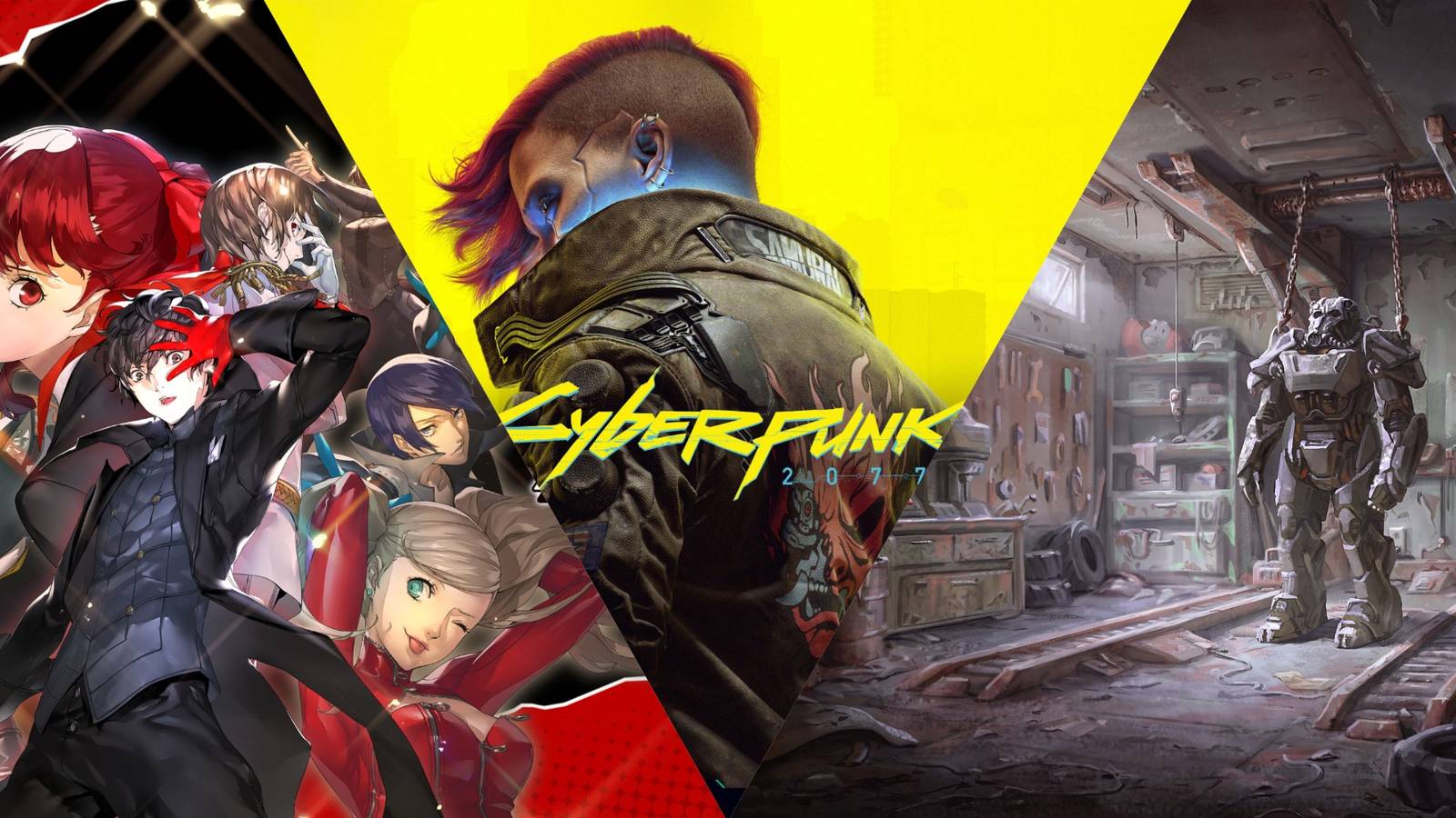 Persona 5 Royal, Cyberpunk 2077 and Fallout 4