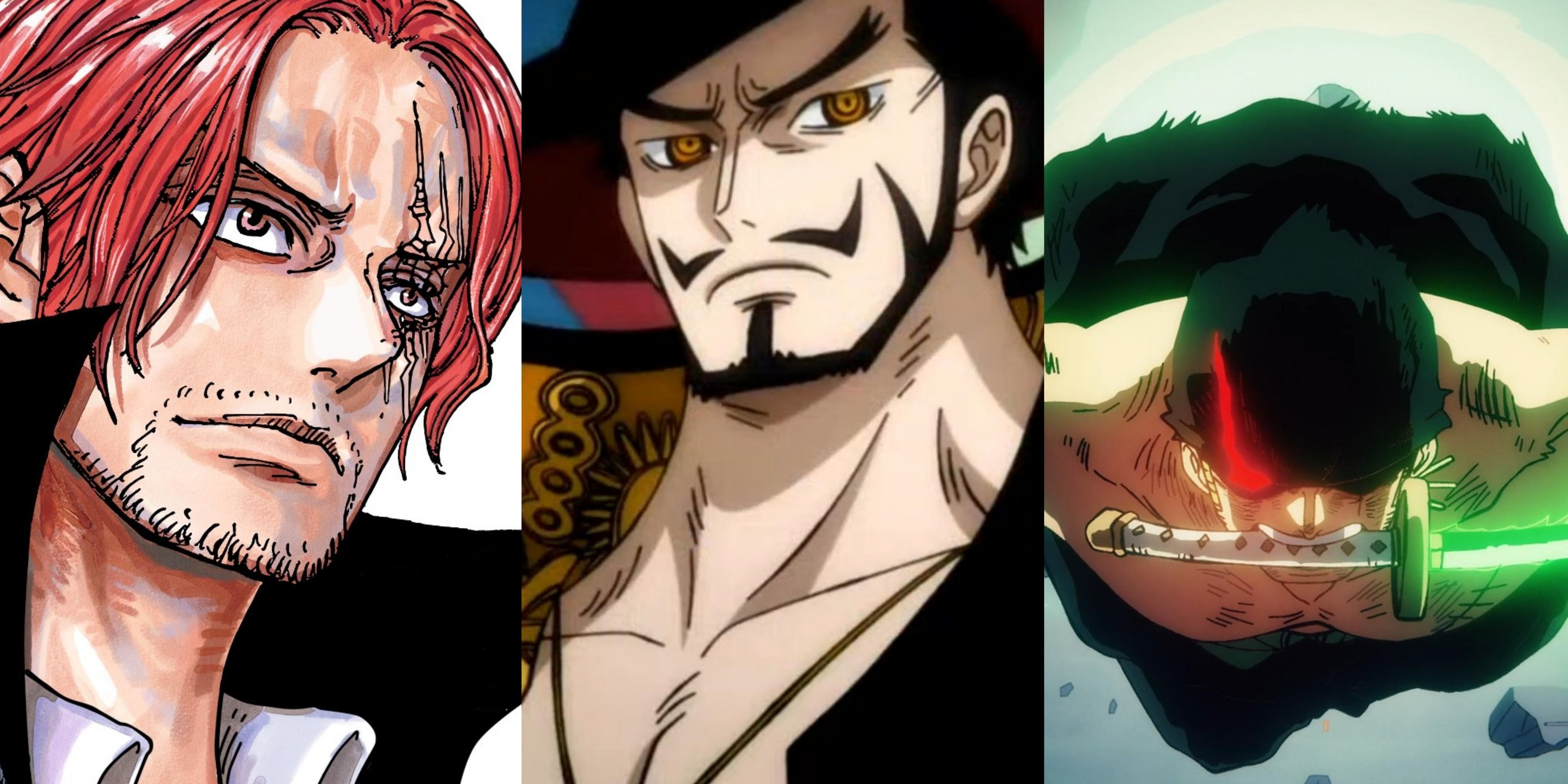 Featured One Piece: Mihawk's Strongest Rivals, Ranked Shanks Zoro