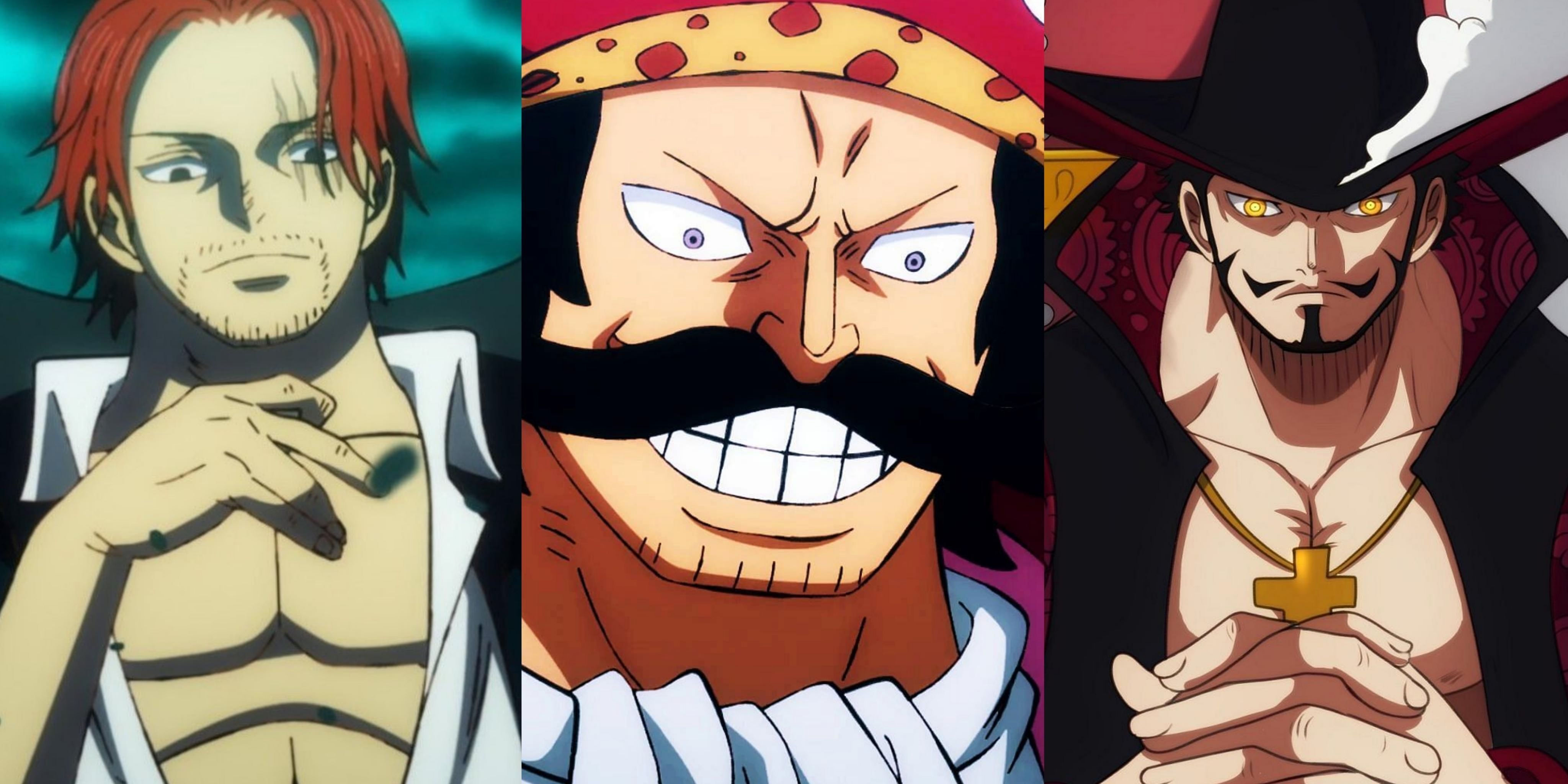 Featured One Piece: Characters Who Need A Novel Adaptation Roger Mihawk Shanks