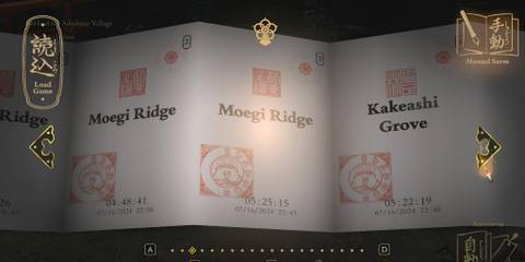 Kunitsu-Gami: Path of the Goddess Manual saves