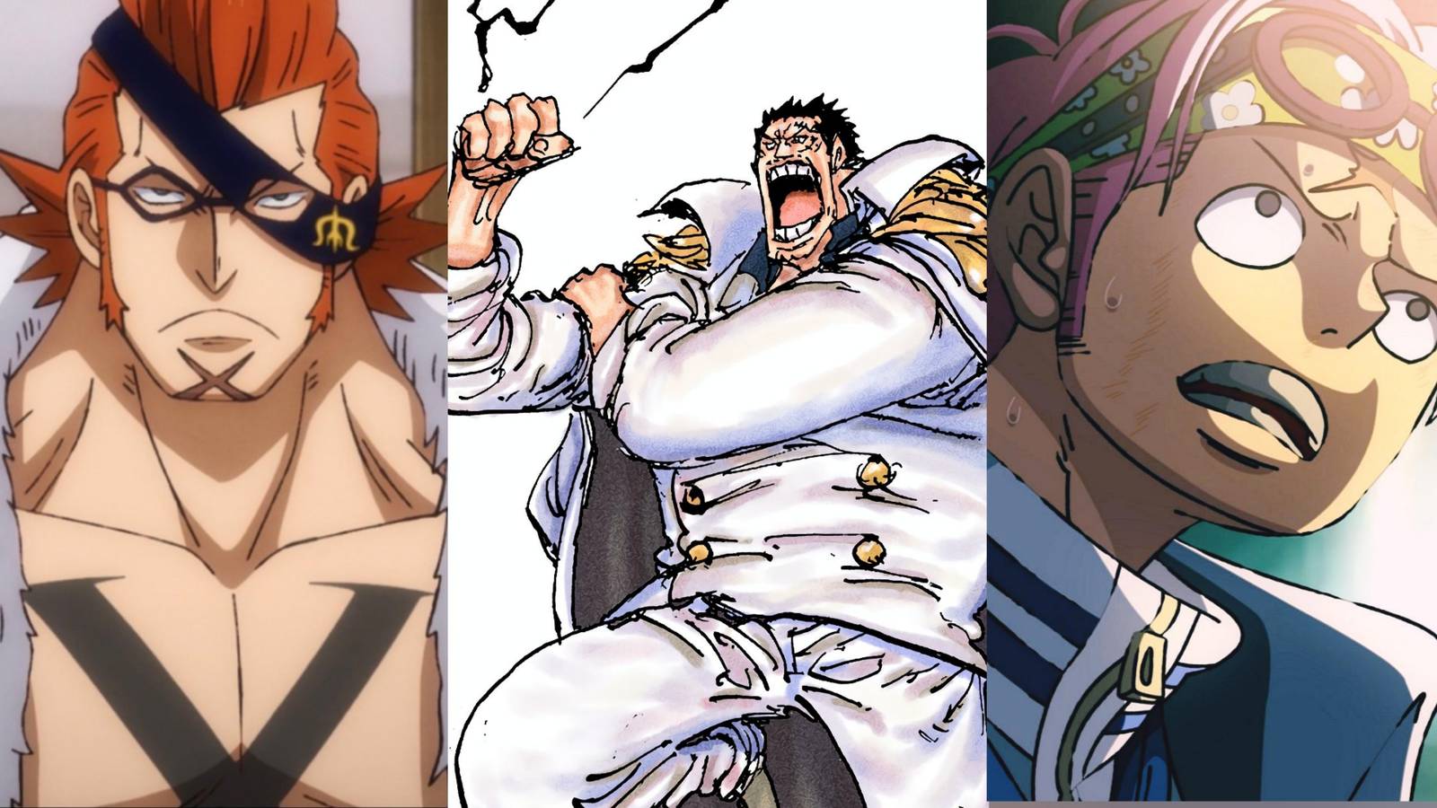 Featured One Piece: 8 Strongest Marines Who Are Not Admirals, Ranked Garp Koby X-Drake