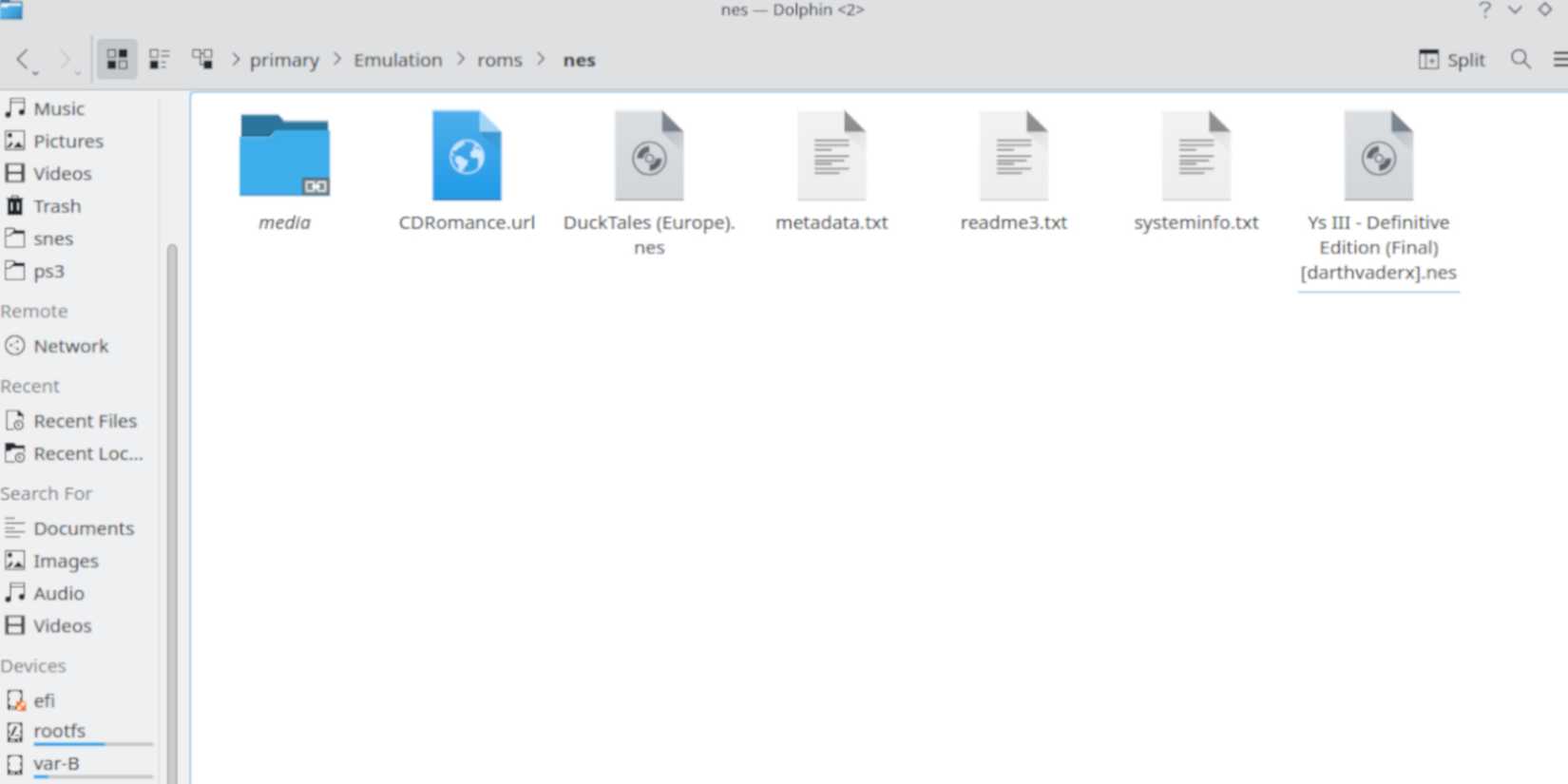 Placing NES Games into their folder on the Steam Deck