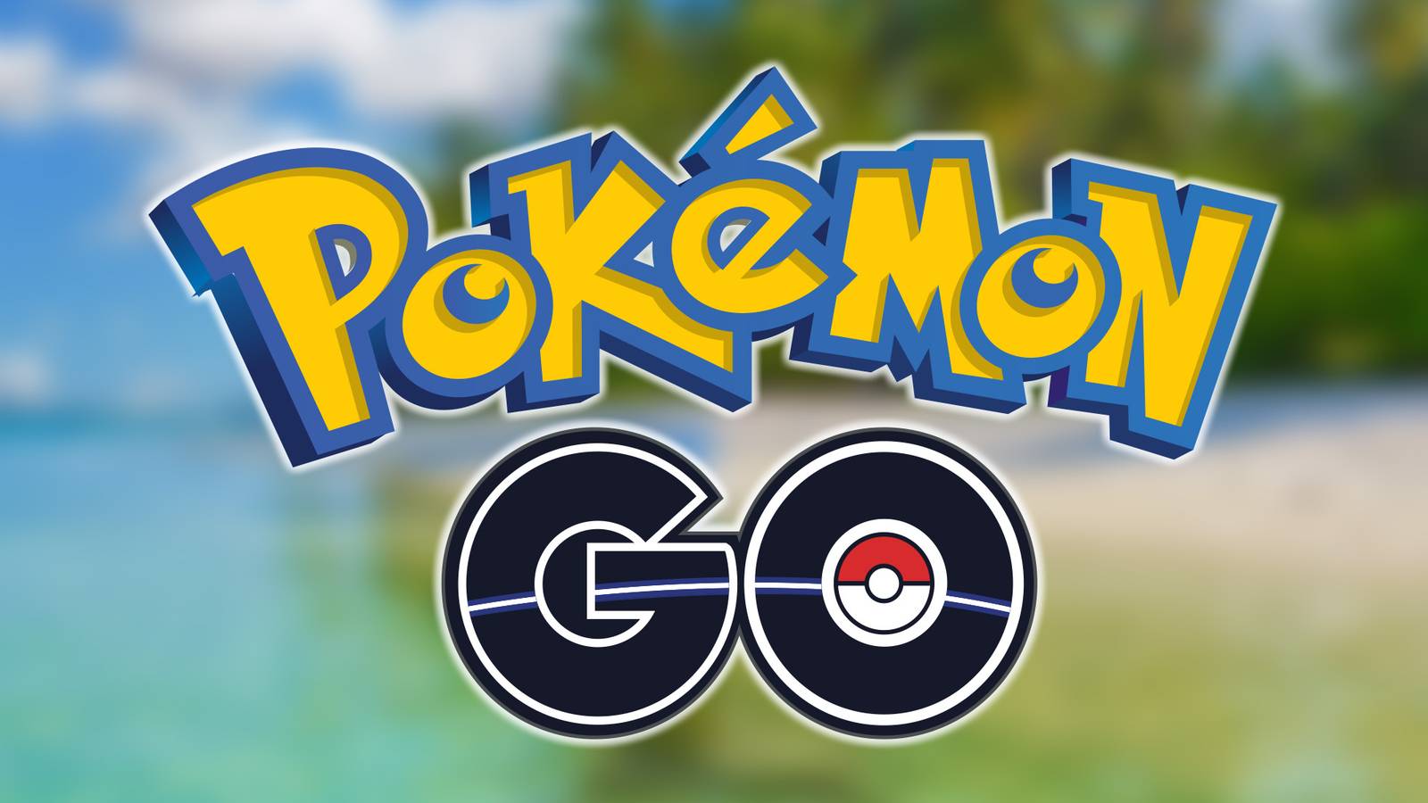 Pokemon GO logo over blurred August 2024 Community Day Popplio key art